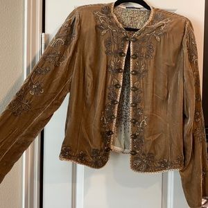 Vintage Velvet and silk lined jacket